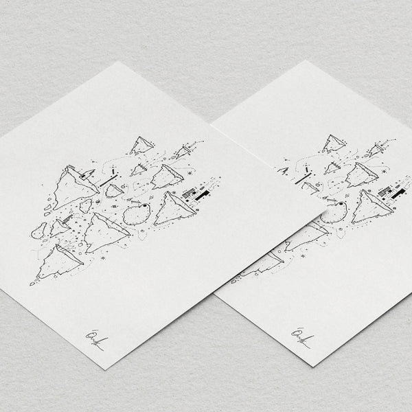 A Dawning Coloured LP w. Signed Art Print (white)