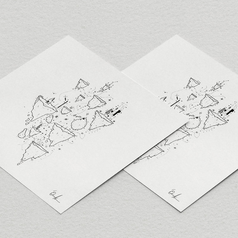 A Dawning Coloured LP w. Signed Art Print (white)