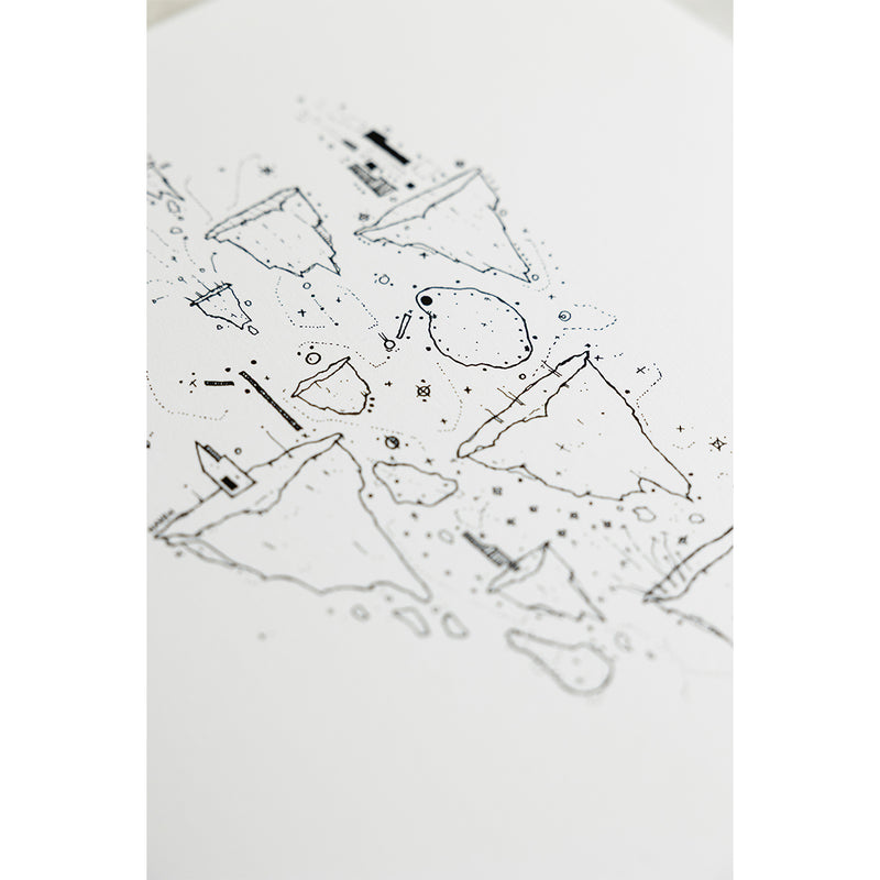 A Dawning Coloured LP w. Signed Art Print (white)