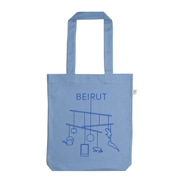 Mobile Blue Totebag