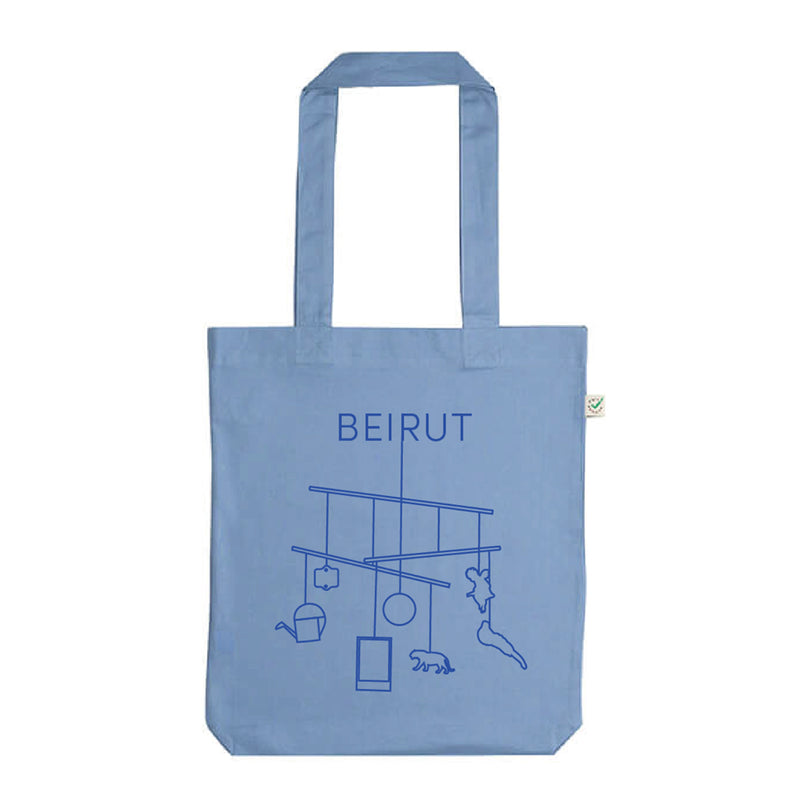 Mobile Blue Totebag