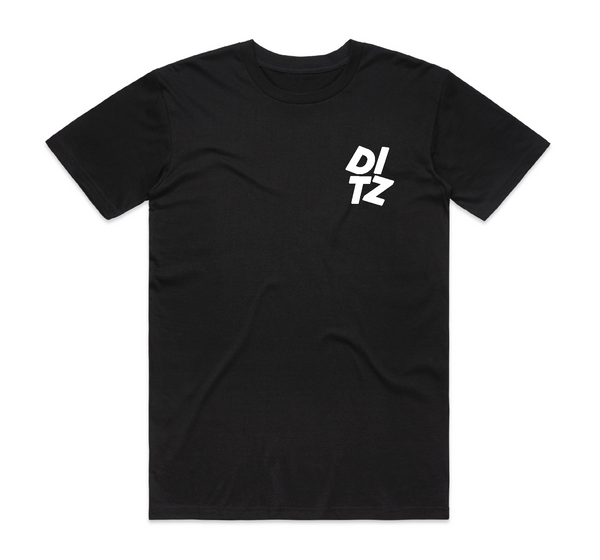 DITZ Pocket Logo Black T-Shirt