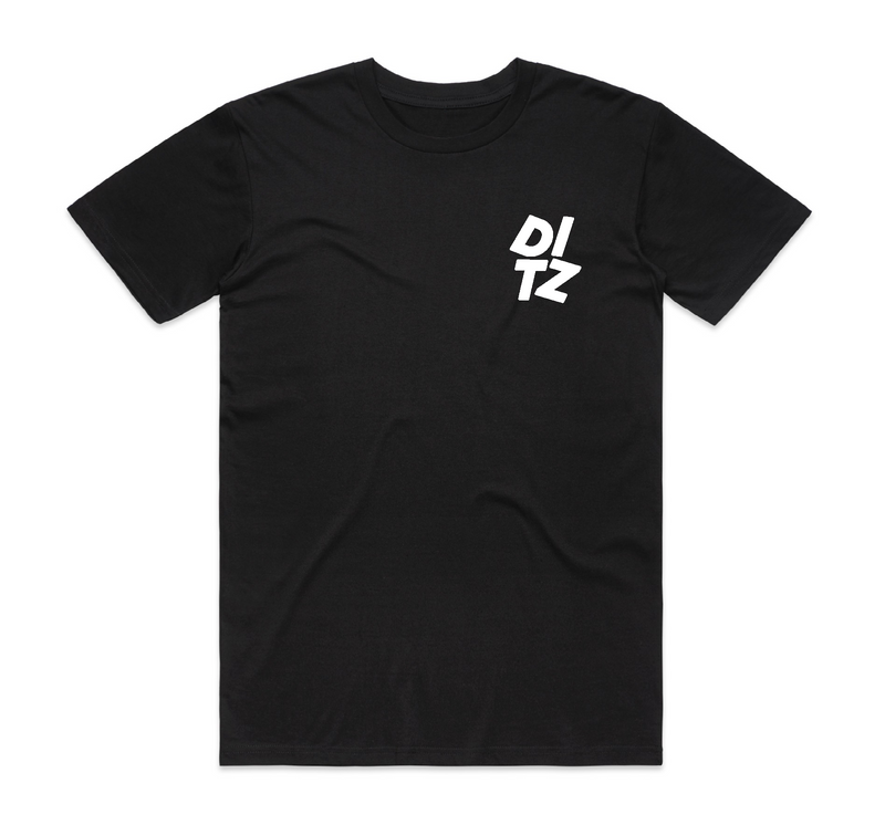 DITZ Pocket Logo Black T-Shirt