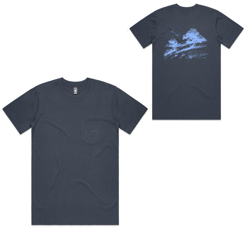 Rolling Hills Sketch Pocket T-Shirt