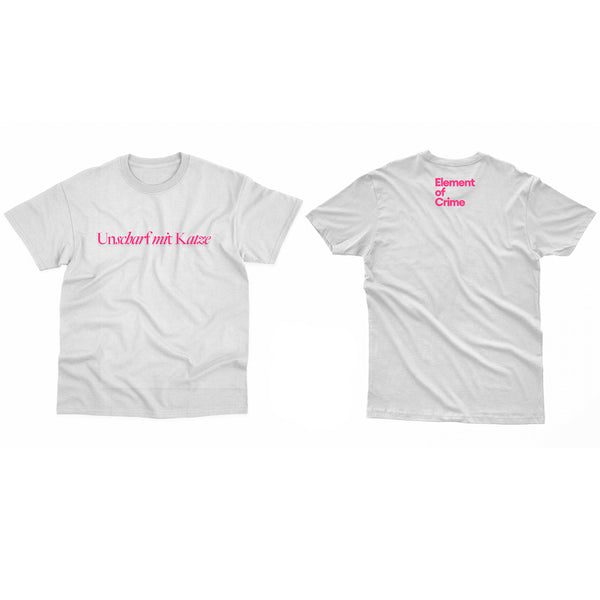 Unscharf Mit Katzen T-Shirt Weiss