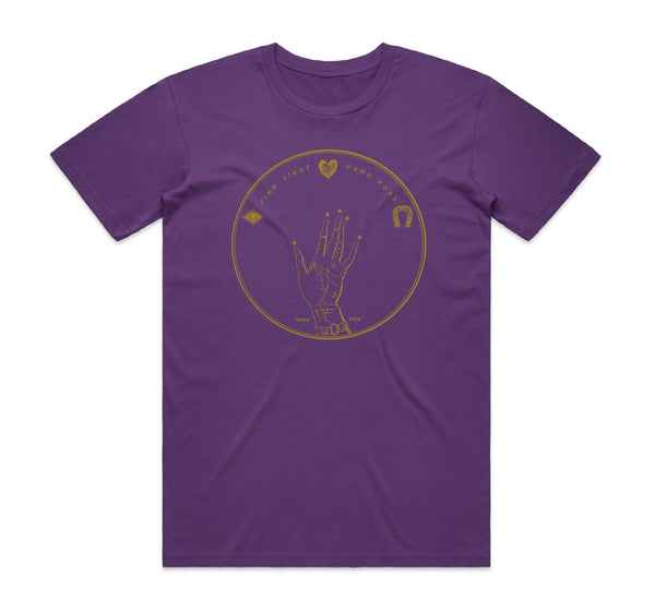 Find Light, Hang Boss Purple T-Shirt