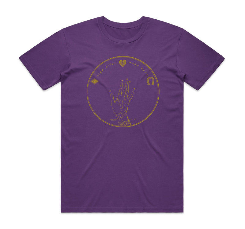 Find Light, Hang Boss Purple T-Shirt