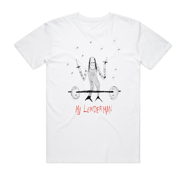 Weightlifter White T-Shirt