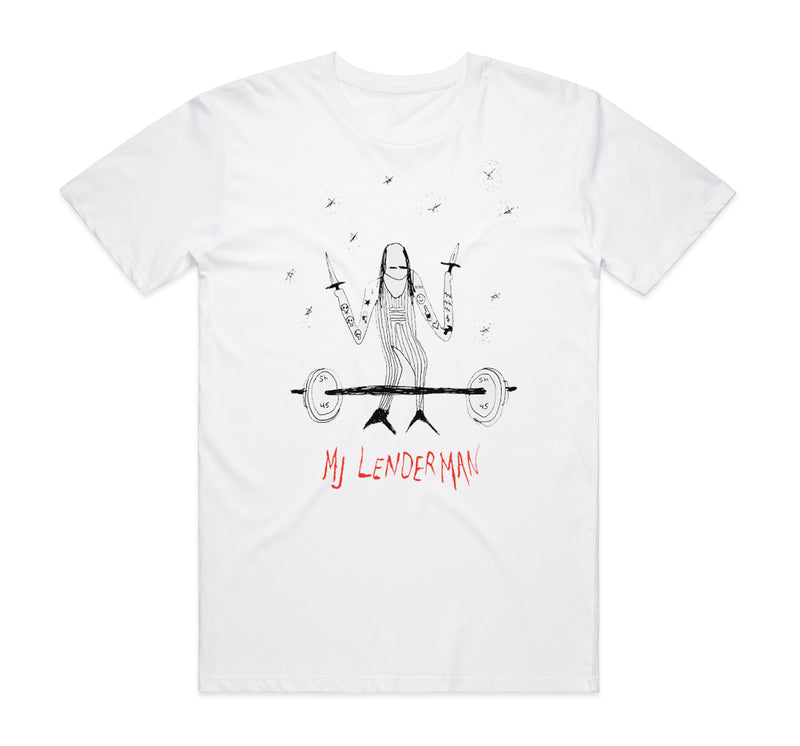 Weightlifter White T-Shirt