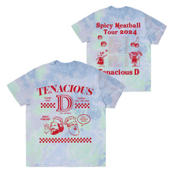 Spicy Meatball Tour 2024 Tie Dye T-Shirt