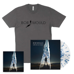 (PRE-ORDER) Here We Go Crazy Limited Edition Clear With Blue Splatter LP + CD + Silhouette T-Shirt Bundle