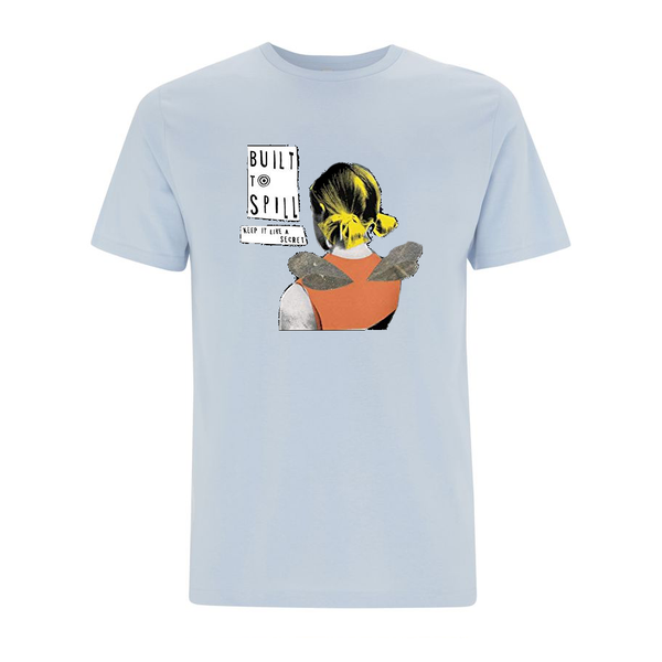 Built To Spill Keep It Like A Secret Tour -  Blue T-Shirt- Bingo Merch Official Merchandise Shop Official