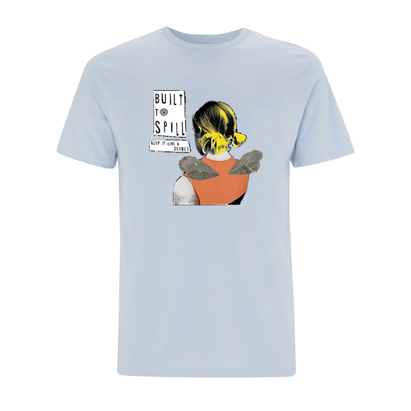 Built To Spill Keep It Like A Secret Tour -  Blue T-Shirt- Bingo Merch Official Merchandise Shop Official