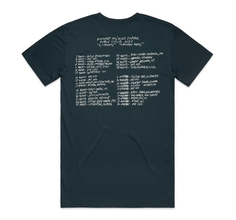 Godspeed You! Black Emperor Bear Indigo T-Shirt- Bingo Merch Official Merchandise Shop Official