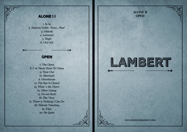 Alone II / Open Sheet Book