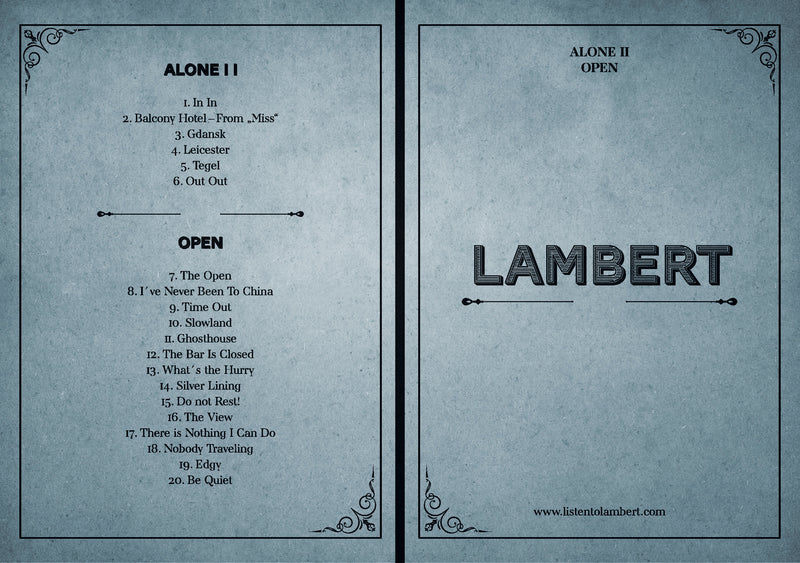 Alone II / Open Sheet Book