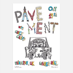 Pavement Edinburgh Usher Hall 2022 Poster