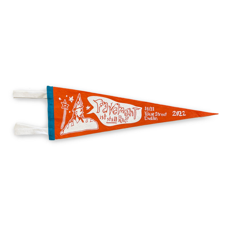 Vicar Street Dublin 2022 Tour Pennant Orange