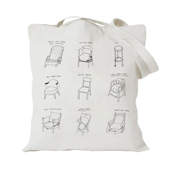 Courtney Barnett Assorted Chairs Totebag Totebag- Bingo Merch Official Merchandise Shop Official