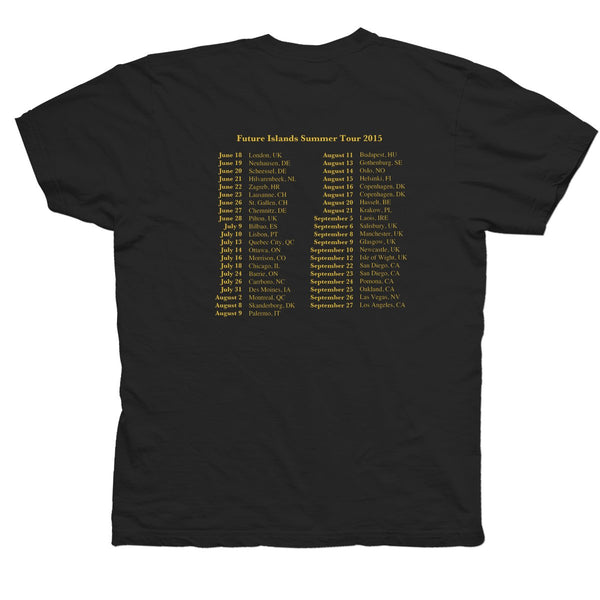 Future Islands Tour 2015 T-Shirt- Bingo Merch Official Merchandise Shop Official