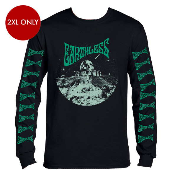 Earthless Skullhenge Green Longsleeve Longsleeve- Bingo Merch Official Merchandise Shop Official