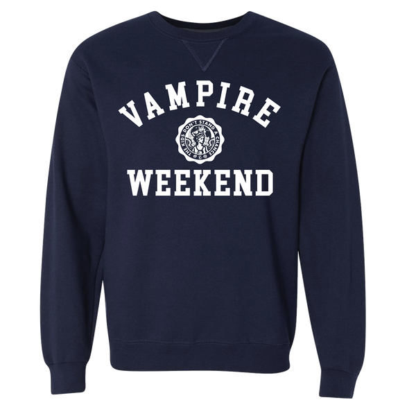Vampire Weekend Collegiate Sweatshirt Sweatshirt- Bingo Merch Official Merchandise Shop Official