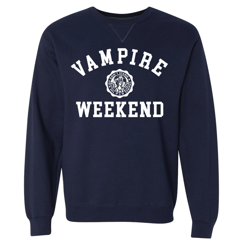 Vampire Weekend Collegiate Sweatshirt Sweatshirt- Bingo Merch Official Merchandise Shop Official